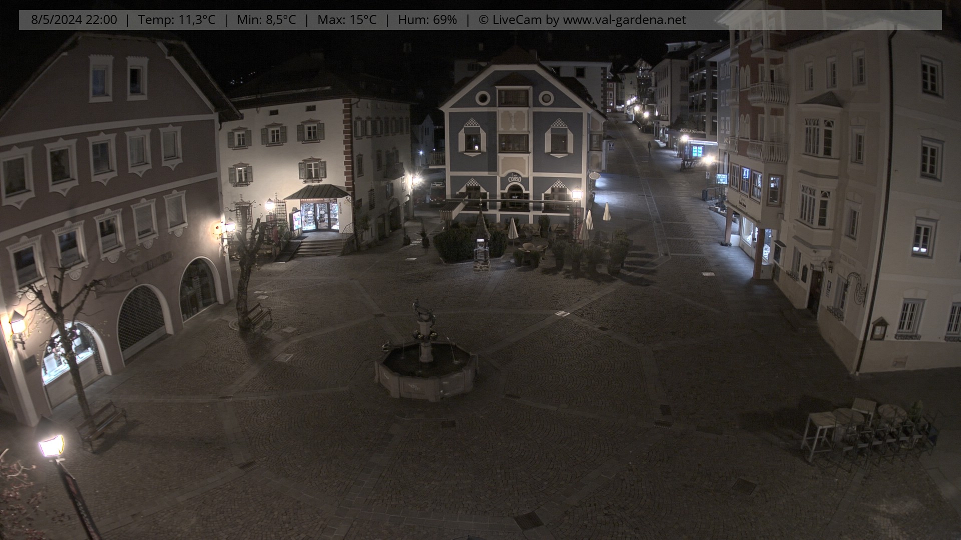 Webcam centro storico Ortisei